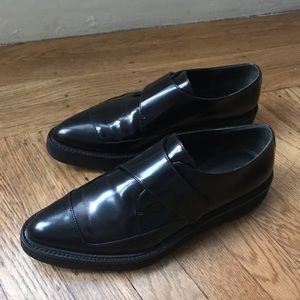 Vince Black Leather Platform Creepers Sz 7